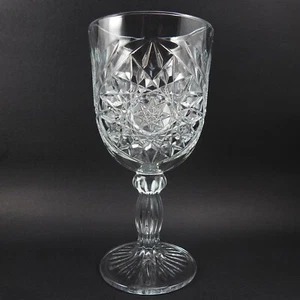 Vintage Libbey Hobstar Stemmed Clear Glass Water Goblet - Picture 1 of 9