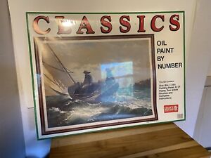 NIP Craft House Classics Oil Paint by Number #07901 Toilers of the Sea 18" X 24"