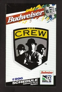 Columbus Crew 1996 Large Schedule Budweiser MLS - Picture 1 of 1