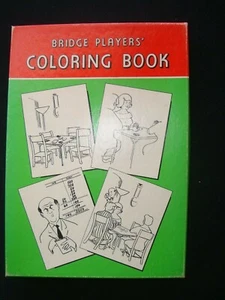 VINTAGE "BRIDGE PLAYERS COLORING BOOK" NEW IN BOX..COPYRIGHT 1962 - Picture 1 of 7