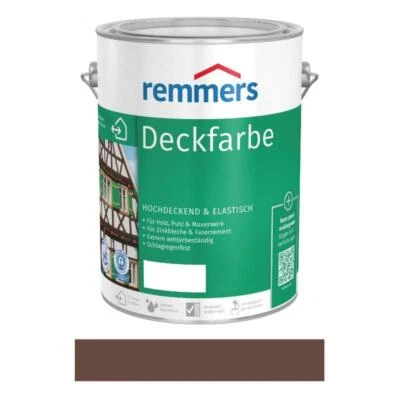 Remmers Deckfarbe Nussbraun 750 ml Wetterschutz Farbe Holzfarbe 0,75 L NEUWARE - Bild 1 von 2