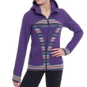 Girls Ivivva hoodie pre game hoodie size 12 polo purple sparkle - Picture 1 of 10