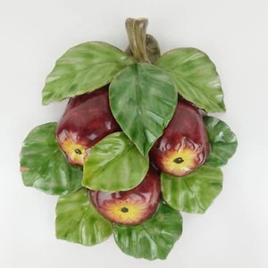 Vietri Italian Majolica Hanging Apples Wall Art Vintage - Picture 1 of 15