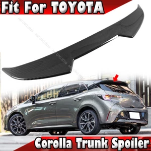2019 Fits TOYOTA Corolla Auris E210 5D Hatchback Rear Trunk Boot Spoiler Carbon - Foto 1 di 4