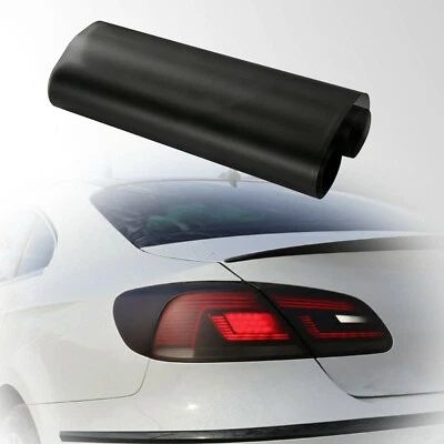 12x48" Smoke Matte Black Tail Light Headlight Tint Vinyl Film Overlay Wrap Sheet - Image 1 of 4