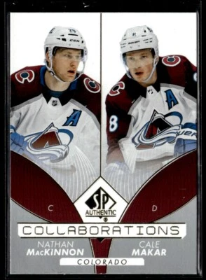 2022-23 SP Authentic Collaborations Nathan MacKinnon / Cale Makar #C-10 - Image 1 of 2