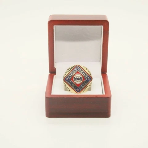 1914 Boston Braves Championship Ring Braves World Series Ring with Box Cover