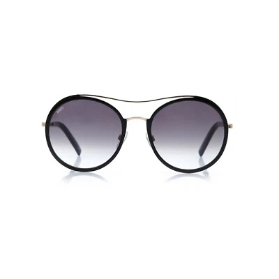 Tods TO238 01B Negro Redondo Aviador Metal Gafas de Sol Marco 52-21-140 Cuerda Moda Foto 1 de 3