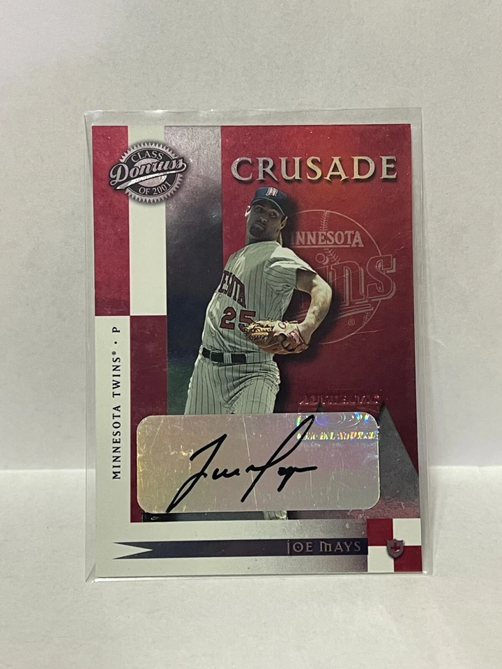 2001 Donruss Class of 2001 Crusade autógrafos #C15 Joe Mays/50 - Imagem 1 de 1