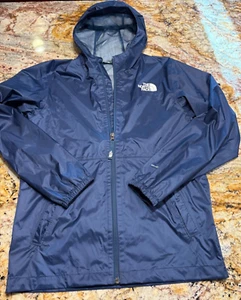 The North Face Jacket Boys Large 14/16 Navy Windbreaker Full Zip Shell Dry Vent - Picture 1 of 10