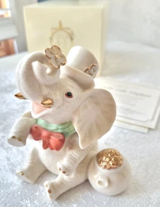 Estatuilla de porcelana Lenox El pequeño elefante afortunado  - Imagen 1 de 7