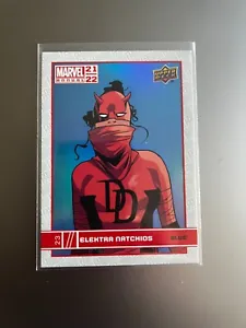2021-22 Upper Deck Marvel Annual Elektra Natchios #23 Blue Parallel - Picture 1 of 2
