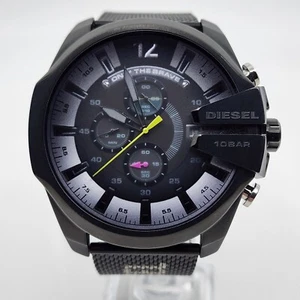 Diesel Men's Mega Chief Stainless Steel Chronograph Quartz Watch DZ-4514 - Picture 1 of 8