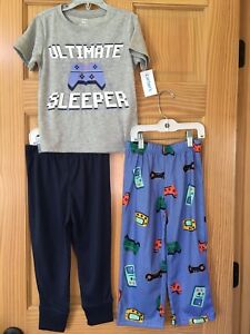 New Carter's Boys Video Game Poly Pajama 3pc Set many sizes
