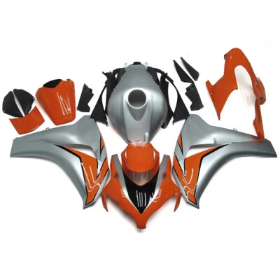 Kit de carenados ABS de carrocería naranja plateada para Honda CBR1000RR 2008 2009 2010 2011 Foto 1 de 4