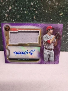 Maglia MILES MIKOLAS Topps Triple Threads 2020 Rookie RC JUMBO Auto / 75 - Foto 1 di 2
