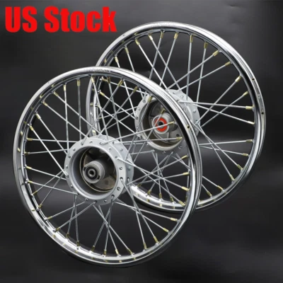 FRONT & REAR WHEEL RIM HUB SPOKE SET FOR HONDA TRAIL CT90 K0-K5 TRAIL CT200 - Image 1 of 4