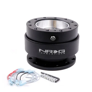 Black NRG Style Gen2.0 Quick Release Hub Snap of Steering Wheel Boss Kit - Picture 1 of 6