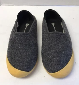 Mahabis Grey Classic Wool Slippers WomensSz US 5.5 Made in Portugal Fleece Lined - Picture 1 of 6