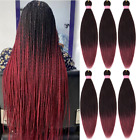 Braiding Hair Pre Stretched Low Temperature 26 Inch Ombre Braiding Hair Extensio