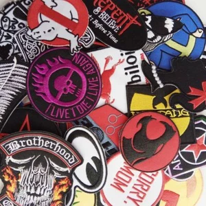 Mixed Random Patches Clothing Badges Iron Embroidered Applique Sew On 24 Pcs - Picture 1 of 12