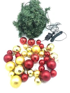Bambelaa! Tannengirlande Gruen Weihnachtsdeko Beleuchtet Kuenstlich Mit Lichterk - Bild 1 von 6