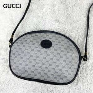 Old Gucci Micro Gg Embossed Logo Shoulder Bag Navy USED - Picture 1 of 12