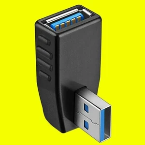 90 Degree USB 3.0 Male To Female Adapter Connector Fast Angle n n Extension A2Y6 - Picture 1 of 1