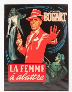 LA FEMME - HUMPHREY BOGART by STEVE KAUFMAN - ORIGINAL - CANVAS - SIGNED - RARE - Picture 1 of 1