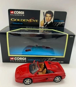 CORGI CLASSICS JAMES BOND 007 FERRARI 355 COCHE FUNDIDO A PRESIÓN 92978 OJO DORADO - Imagen 1 de 11