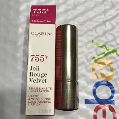 Lápiz labial de terciopelo CLARINS Joli Rouge 755V LITCHI sin sellar nuevo en caja Foto 1 de 4