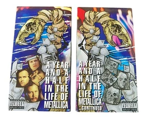 Metallica: A YEAR AND A HALF IN THE LIFE OF METALLICA VHS PART 1 & 2 DOCUMENTARY - Picture 1 of 7