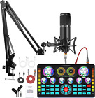 Podcast Equipment Bundle Audio Interface and XLR Condenser Microphone Equipment