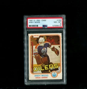 1981 OPC O-Pee-Chee No 120 Andy Moog RC PSA 8 - Picture 1 of 2