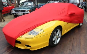 Vollgarage Car-Cover Indoor Rot mit Spiegeltaschen für Ferrari 575 Maranello - Picture 1 of 5
