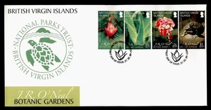 DR WHO 2009 BRITISH VIRGIN ISLAND FDC BOTANICAL GARDEN CACHET COMBO $1 M48095 - Picture 1 of 2