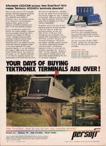 Persoft SmarTerm 4014 Print Ad Vintage 1985 Computer Terminal Software - Picture 1 of 1