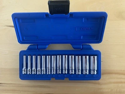 Cornwell Blue Power Tools 13-piece 1/4" Deep Metric Socket Set - CBP1LM - Image 1 of 4