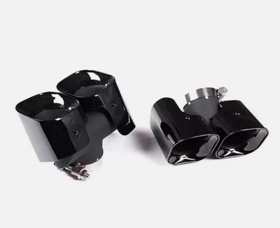 Tubos de punta de silenciador de escape trasero para Land Rover Defender 2,0 L 90 110 130 2020-2025 Foto 1 de 4