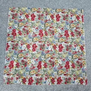 Neu mit Etikett Coldwater Creek Mohnmuster quadratischer Schal Halstuch Bandana 18" x 18" - Bild 1 von 8