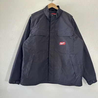 Milwaukee Freeflex Insulated Black Coat Jacket Men's 2X - Image 1 of 4