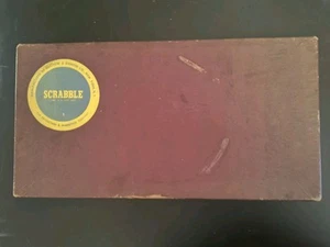 Vintage 1948-1953 SCRABBLE Board Game Selchow & Righter Complete 100 Wood Tiles - Picture 1 of 11