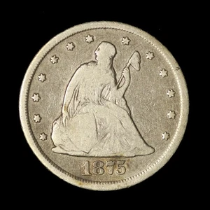 1875-CC 20c Twenty Cent Piece - Free Shipping USA - Picture 1 of 3