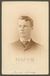 1880 Francis Loney, Kabinettfoto "Princeton Football Captain & National Champ" - Bild 1 von 2