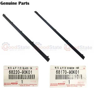 Genuine LandCruiser HDJ79 HDJ78 GRJ79 Front LH RH Inner Door Glass Moulding x2 - Picture 1 of 5