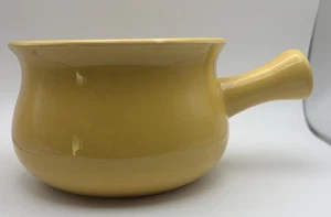 Tazón de sopa mango de vajilla cebolla francesa chile 22 OZ amarillo seguro para horno - Imagen 1 de 7