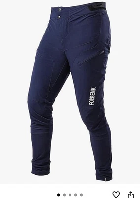 FORBEMK  Men's Mountain Bike Cycling Pants Bicycle Riding MTB Pants Navy Size 38 - Image 1 of 4
