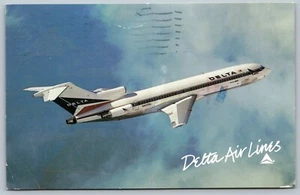 1990 Airline Issued Delta Airlines Wide Ride Boeing 727 Posted Postcard M2 - Picture 1 of 2