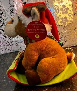 ROCKELNDES RENTIER WEIHNACHTEN Plüsch Vintage Oma wurde von einem Rentier überfahren lesen - Bild 1 von 7