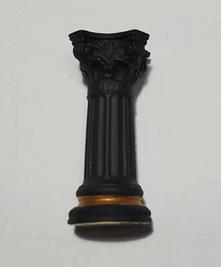 Chess Set of the Gods Franklin Mint Black Rook Colum 1 Single Chess Piece - Picture 1 of 4